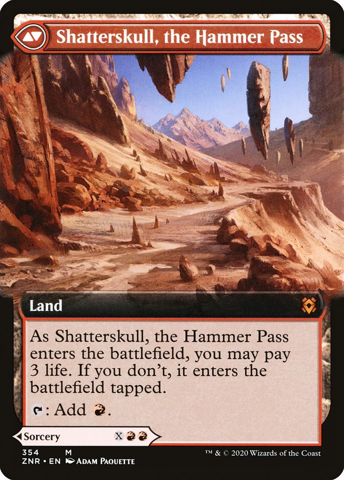 Shatterskull Smashing // Shatterskull, the Hammer Pass (Extended Art) [Zendikar Rising] | A1Comics