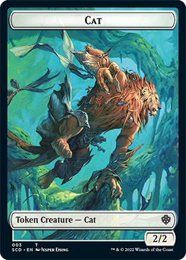 Saproling // Cat Double-Sided Token [Starter Commander Decks] | A1Comics