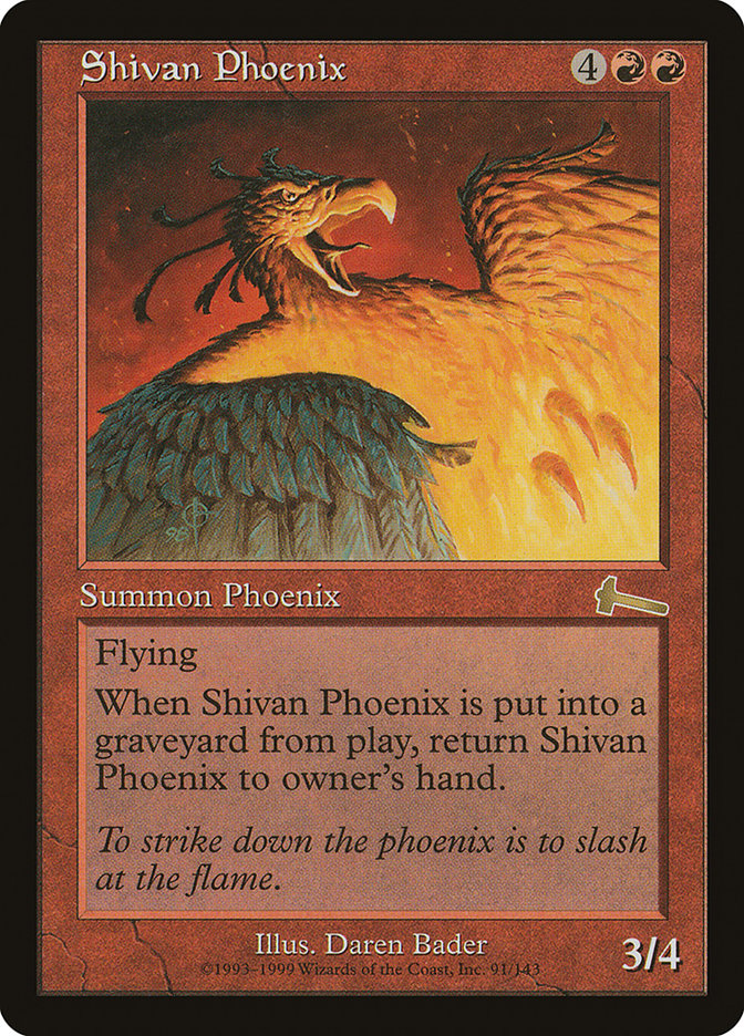 Shivan Phoenix [Urza's Legacy] | A1Comics