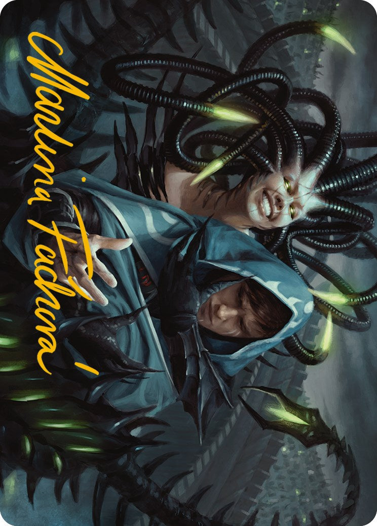 Phyrexian Arena Art Card (Gold-Stamped Signature) [Phyrexia: All Will Be One Art Series] | A1Comics