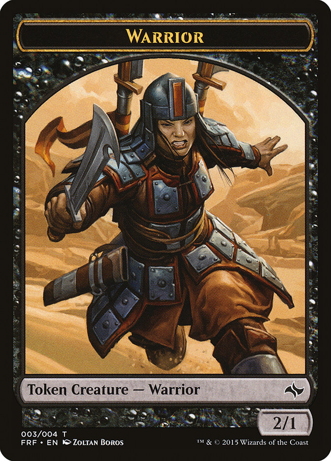 Warrior Token [Fate Reforged Tokens] | A1Comics