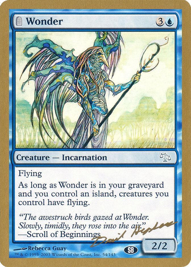 Wonder (Dave Humpherys) (SB) [World Championship Decks 2003] | A1Comics