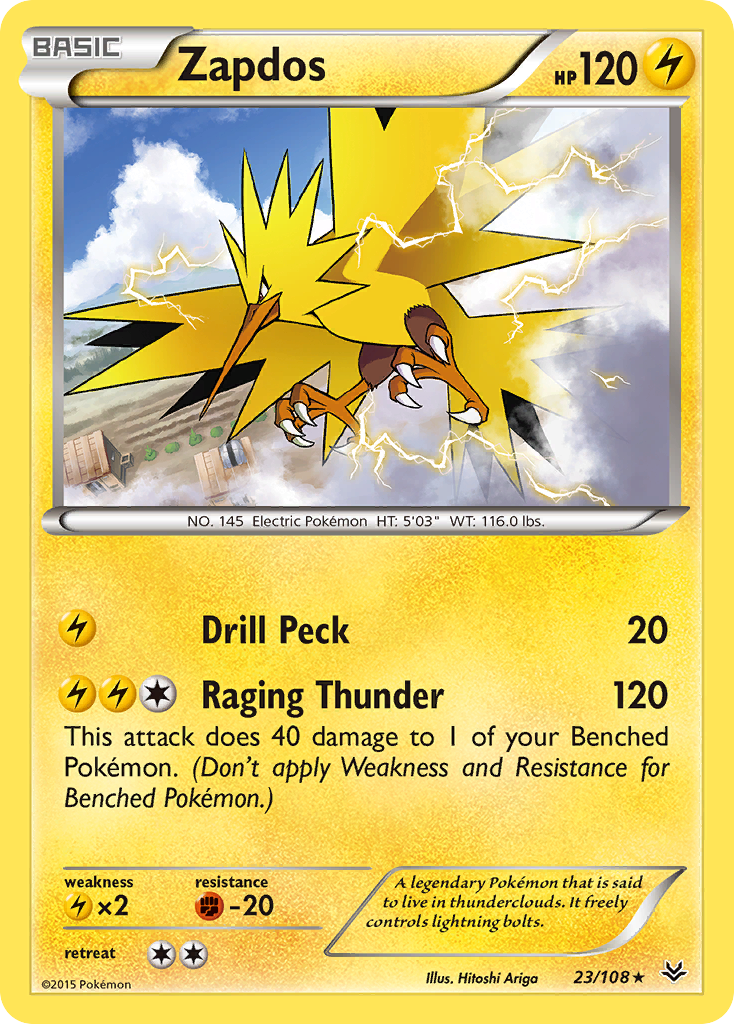 Zapdos (23/108) [XY: Roaring Skies] | A1Comics