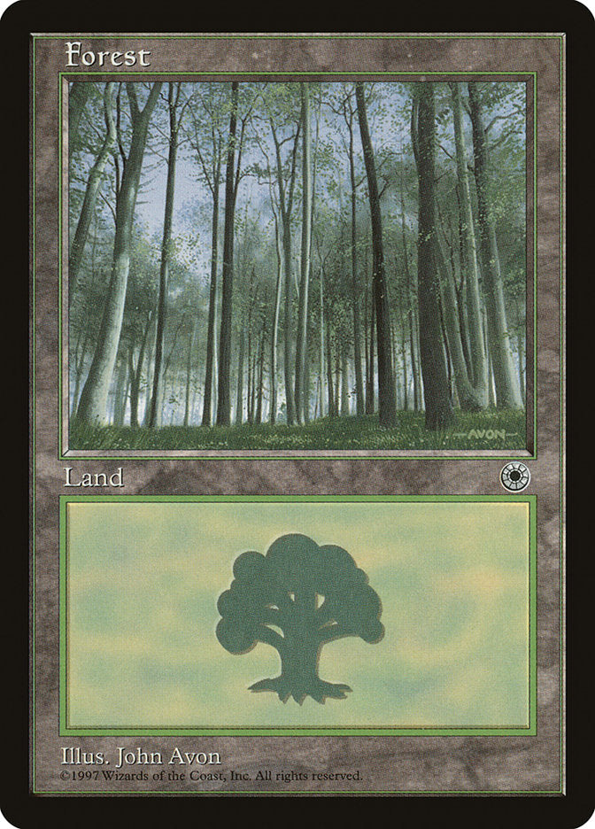 Forest (Green Signature with White Bark Trees) [Portal] | A1Comics