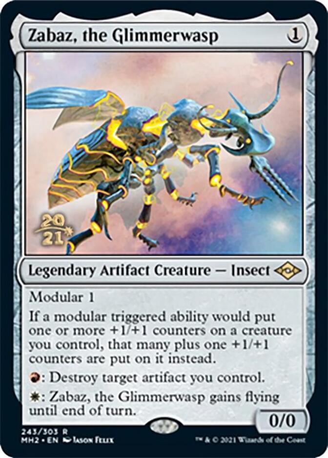 Zabaz, the Glimmerwasp [Modern Horizons 2 Prerelease Promos] | A1Comics