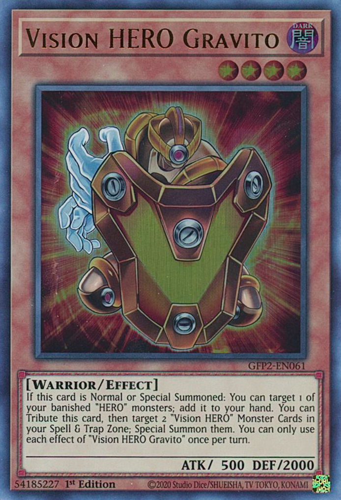 Vision HERO Gravito [GFP2-EN061] Ultra Rare | A1Comics