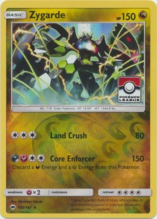 Zygarde (100/147) (League Promo) [Sun & Moon: Burning Shadows] | A1Comics