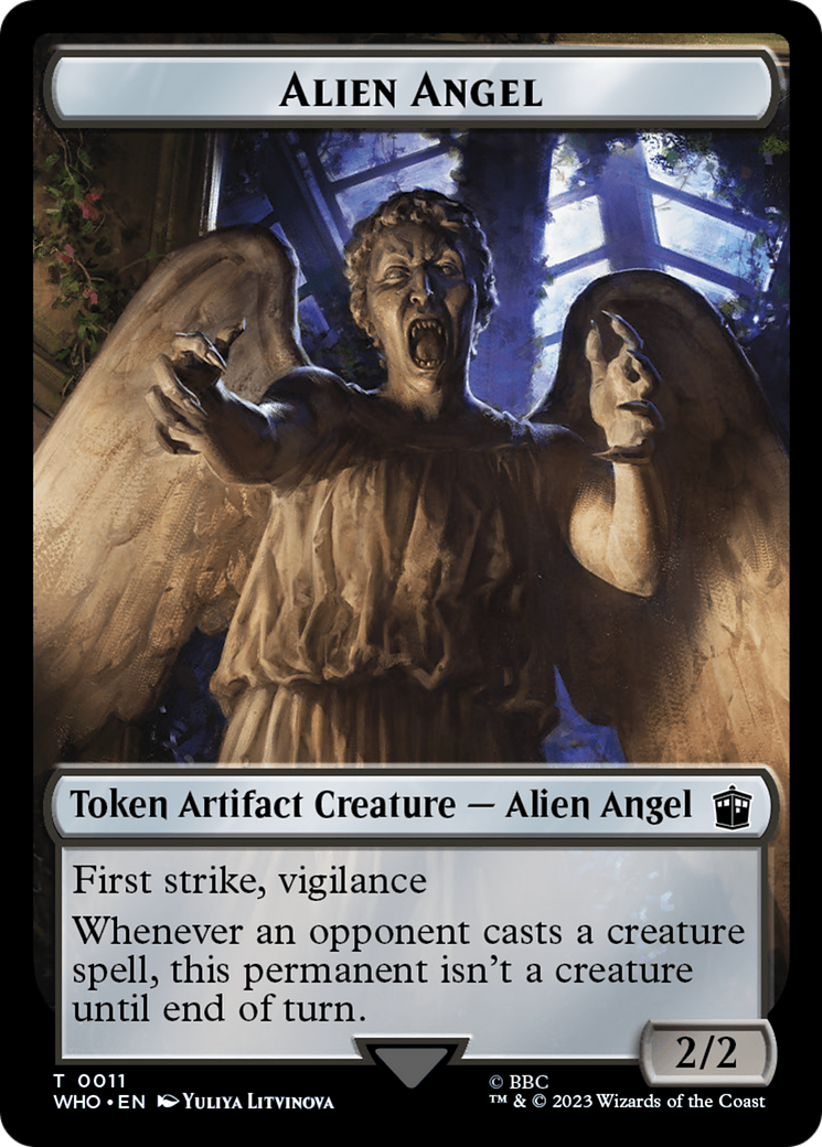 Alien Angel // Mutant Double-Sided Token [Doctor Who Tokens] | A1Comics