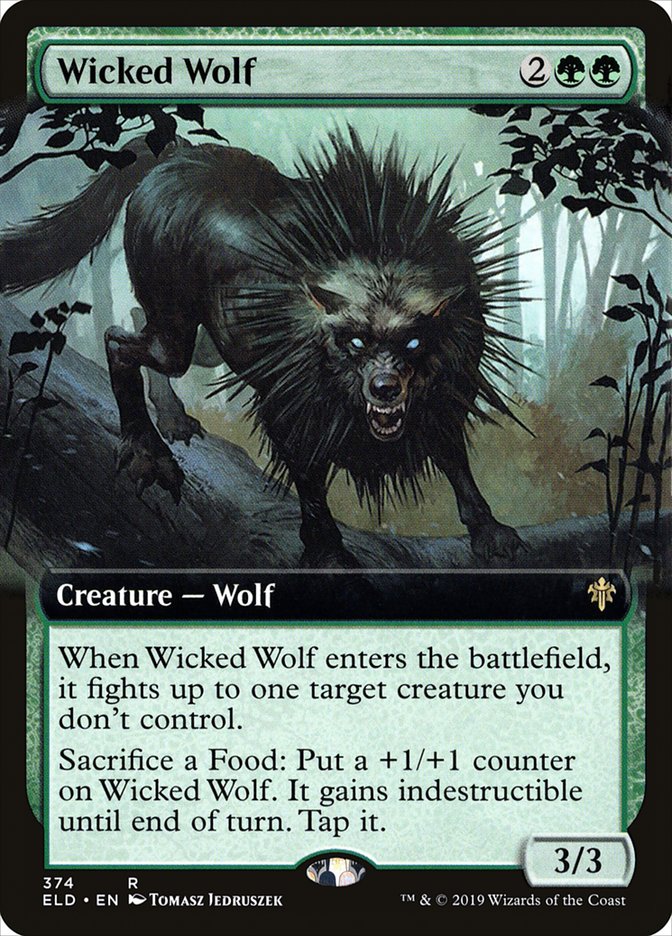 Wicked Wolf (Extended Art) [Throne of Eldraine] | A1Comics