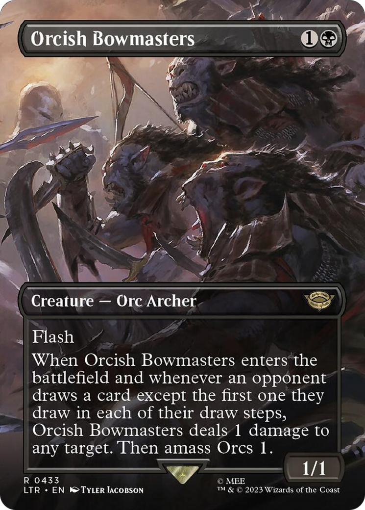 Orcish Bowmasters (Borderless Alternate Art) [The Lord of the Rings: Tales of Middle-Earth] | A1Comics