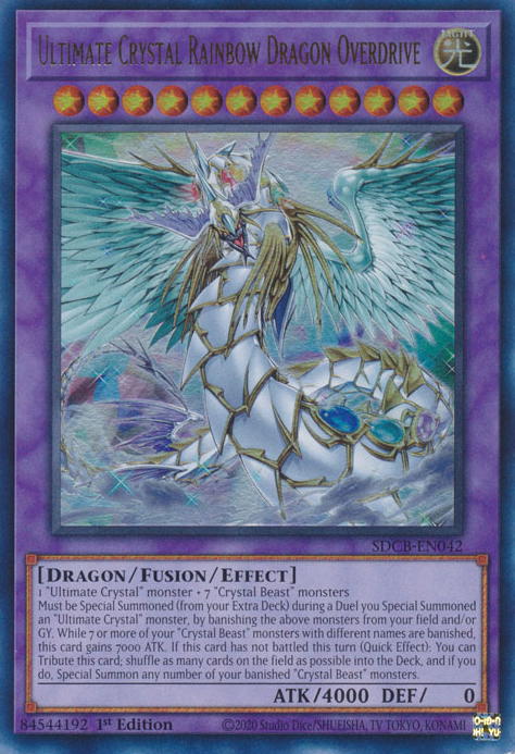 Ultimate Crystal Rainbow Dragon Overdrive [SDCB-EN042] Ultra Rare | A1Comics