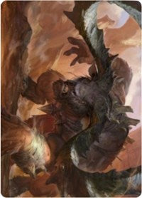 Moraug, Fury of Akoum Art Card [Zendikar Rising Art Series] | A1Comics