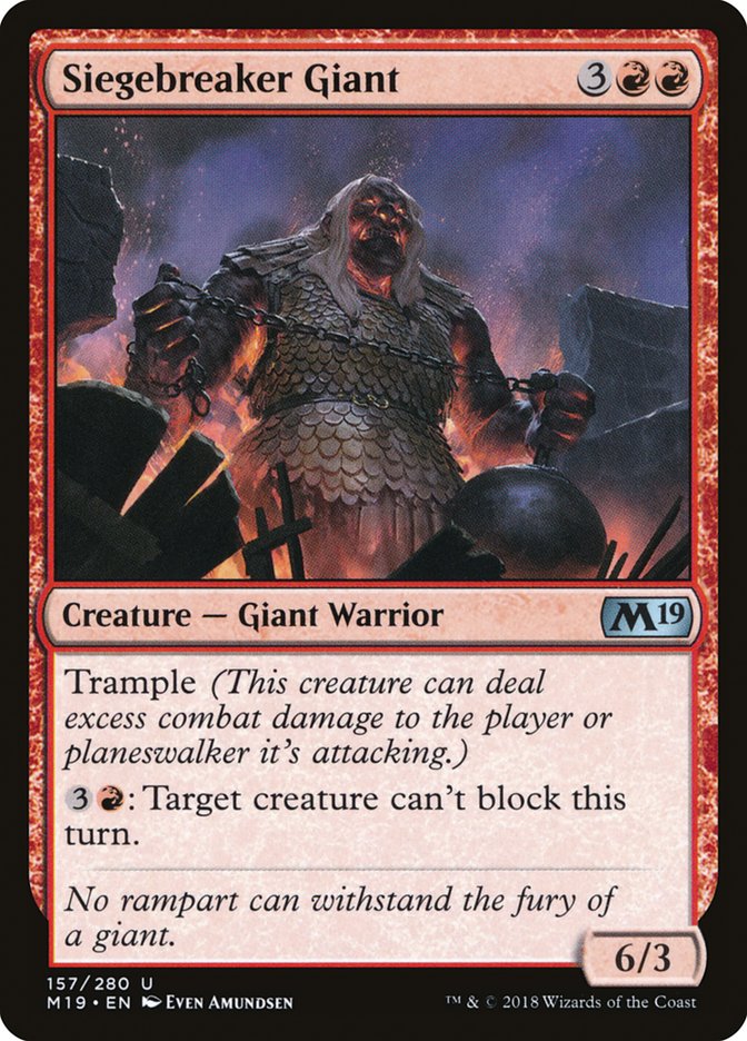 Siegebreaker Giant [Core Set 2019] | A1Comics