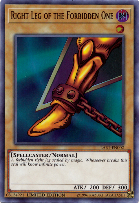 Right Leg of the Forbidden One [LART-EN002] Ultra Rare | A1Comics