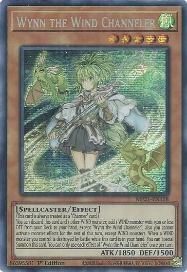 Wynn the Wind Channeler [MP21-EN158] Prismatic Secret Rare | A1Comics