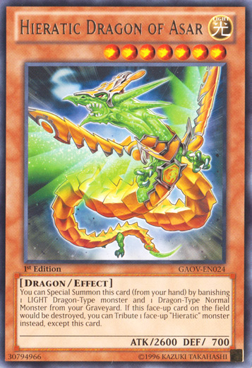 Hieratic Dragon of Asar [GAOV-EN024] Rare | A1Comics