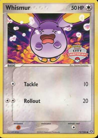 Whismur (73/106) (City Championship) [EX: Emerald] | A1Comics