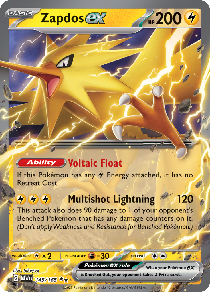 Zapdos ex (145/165) [Scarlet & Violet: 151] | A1Comics