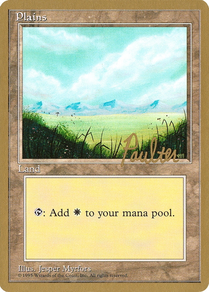 Plains (pp366) (Preston Poulter) [Pro Tour Collector Set] | A1Comics