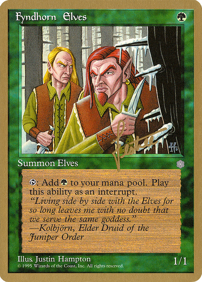 Fyndhorn Elves (Bertrand Lestree) [Pro Tour Collector Set] | A1Comics