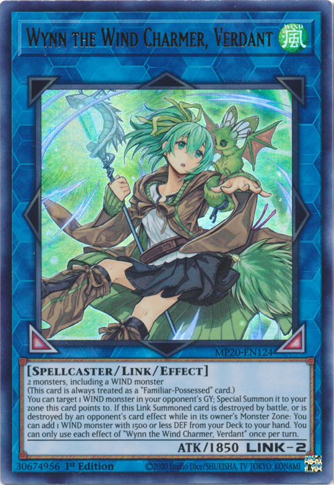 Wynn the Wind Charmer, Verdant [MP20-EN124] Ultra Rare | A1Comics