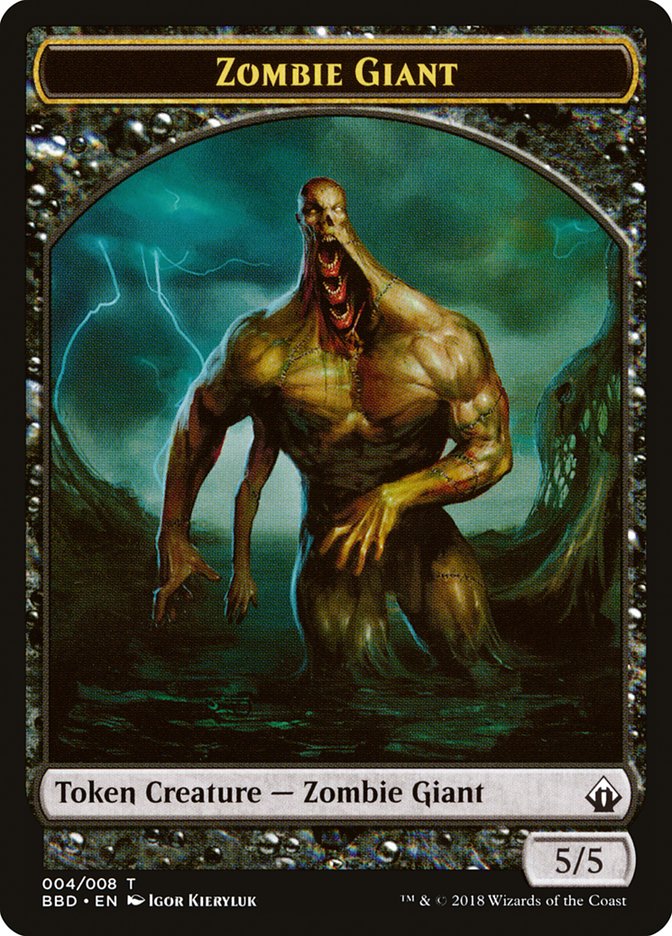 Zombie Giant Token [Battlebond Tokens] | A1Comics