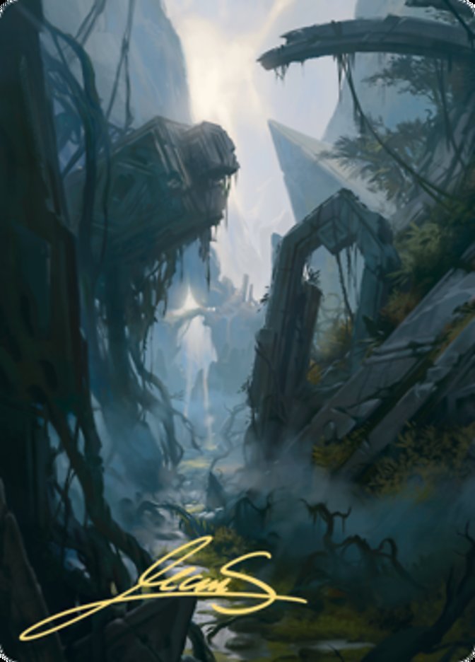 Swamp 2 Art Card (Gold-Stamped Signature) [Zendikar Rising Art Series] | A1Comics