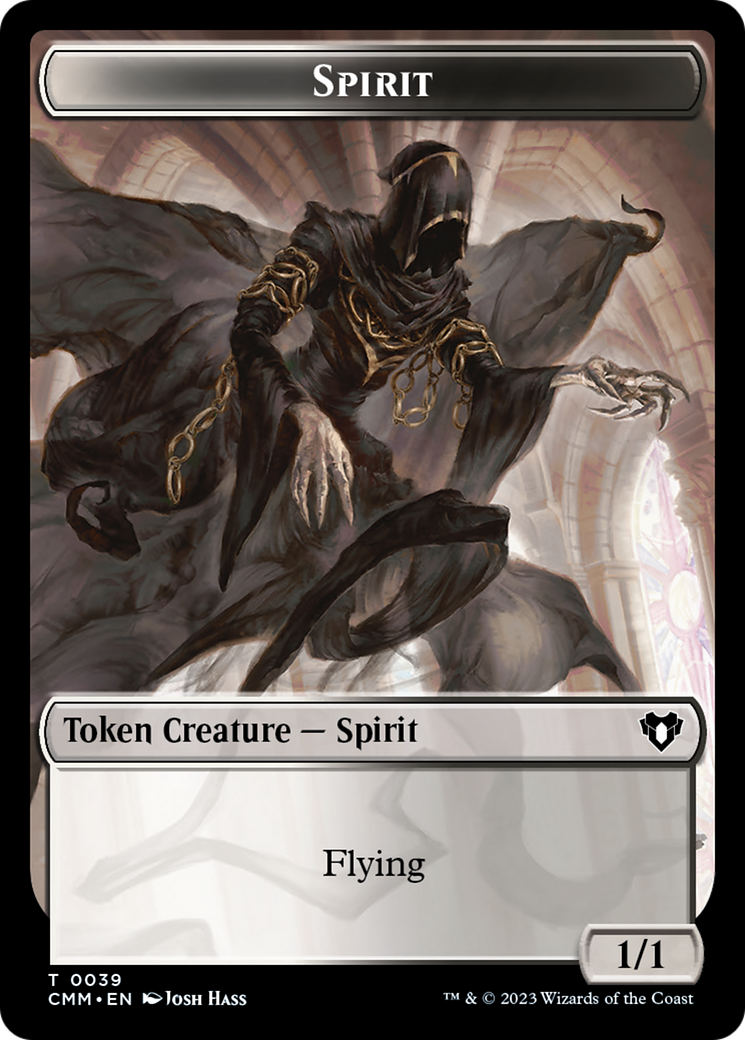 Spirit Token (39) [Commander Masters Tokens] | A1Comics