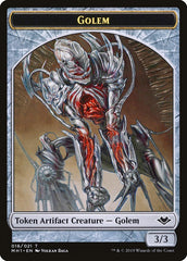 Spirit // Golem Double-Sided Token [Modern Horizons Tokens] | A1Comics