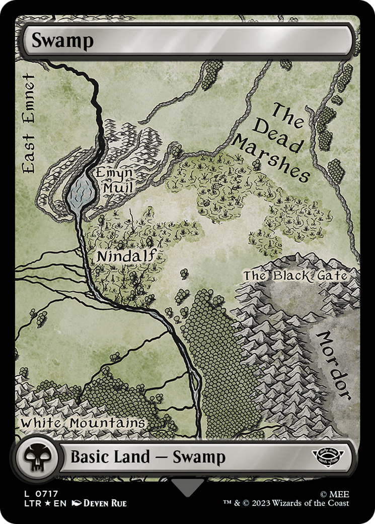 Swamp (0717) (Surge Foil) [The Lord of the Rings: Tales of Middle-Earth] | A1Comics