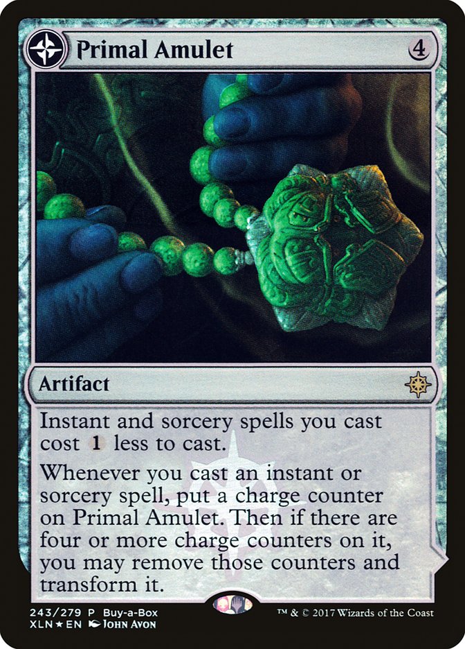 Primal Amulet // Primal Wellspring (Buy-A-Box) [Ixalan Treasure Chest] | A1Comics