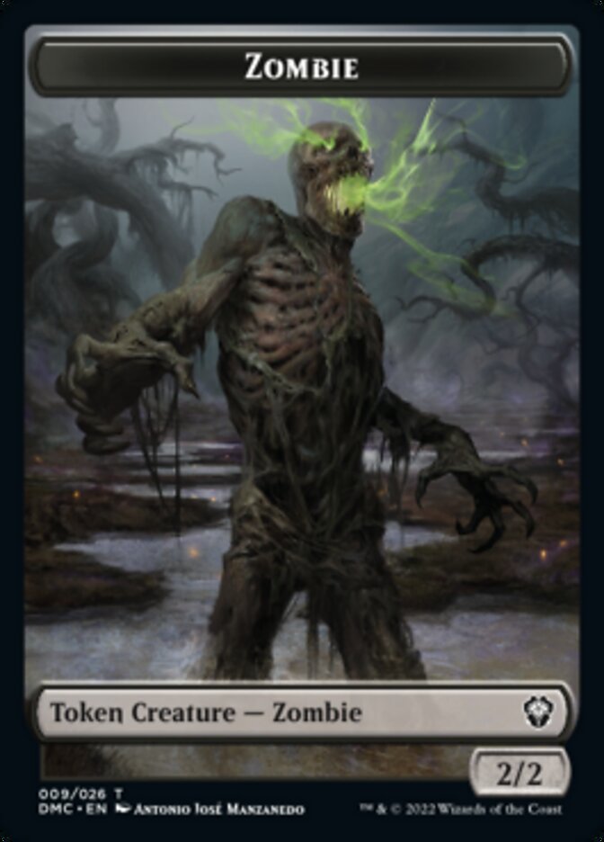 Phyrexian // Zombie Double-Sided Token [Dominaria United Tokens] | A1Comics