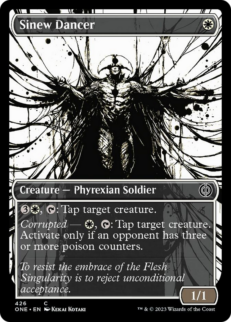 Sinew Dancer (Showcase Ichor Step-and-Compleat Foil) [Phyrexia: All Will Be One] | A1Comics