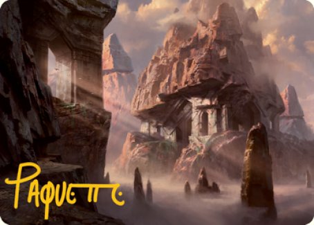 Mountain (277) Art Card (Gold-Stamped Signature) [Dungeons & Dragons: Adventures in the Forgotten Realms Art Series] | A1Comics