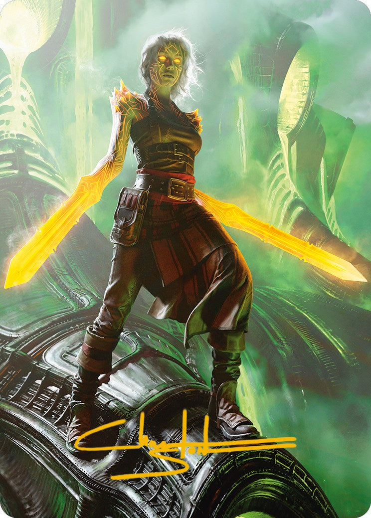 Nahiri, the Unforgiving Art Card (Gold-Stamped Signature) [Phyrexia: All Will Be One Art Series] | A1Comics