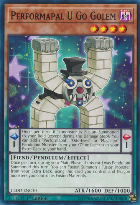 Performapal U Go Golem [LEDD-ENC10] Common | A1Comics