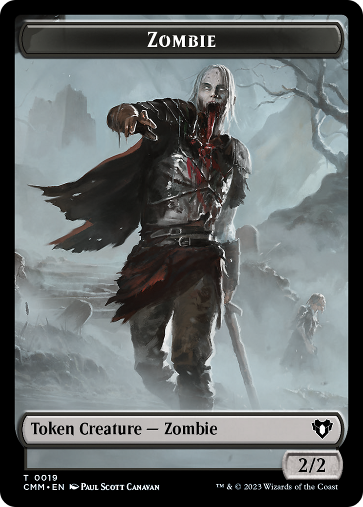 Zombie Token (19) [Commander Masters Tokens] | A1Comics