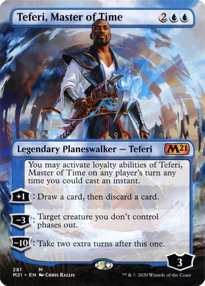 Teferi, Master of Time (Borderless) [Core Set 2021] | A1Comics