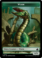 Saproling // Wurm Double-Sided Token [Ravnica Remastered Tokens] | A1Comics