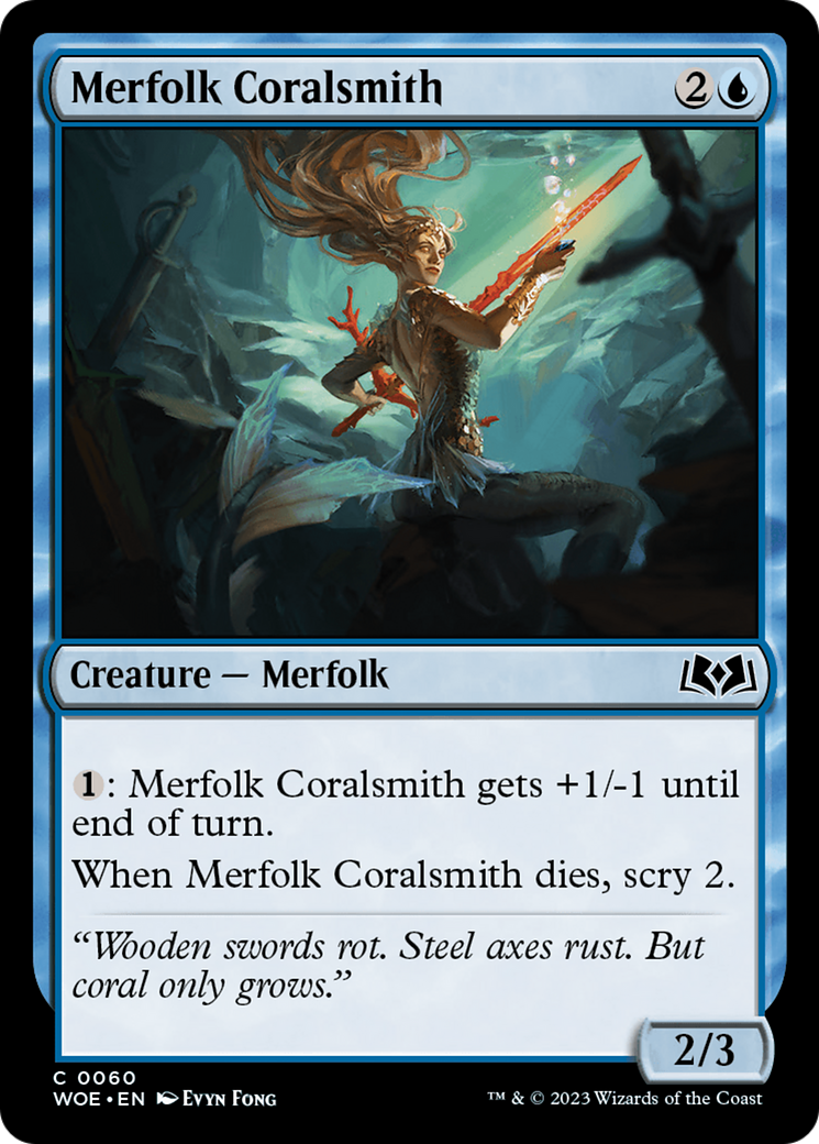 Merfolk Coralsmith [Wilds of Eldraine] | A1Comics