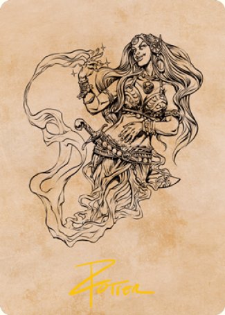 Djinni Windseer (Showcase) Art Card (Gold-Stamped Signature) [Dungeons & Dragons: Adventures in the Forgotten Realms Art Series] | A1Comics