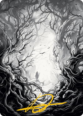 Forest 1 Art Card (Gold-Stamped Signature) [Innistrad: Midnight Hunt Art Series] | A1Comics