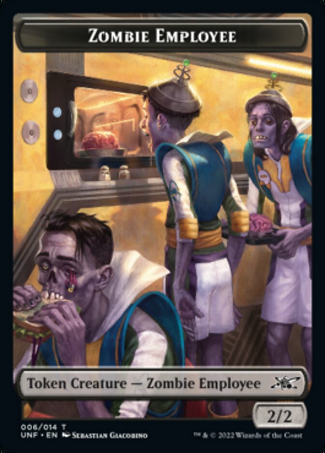 Zombie Employee Token [Unfinity Tokens] | A1Comics