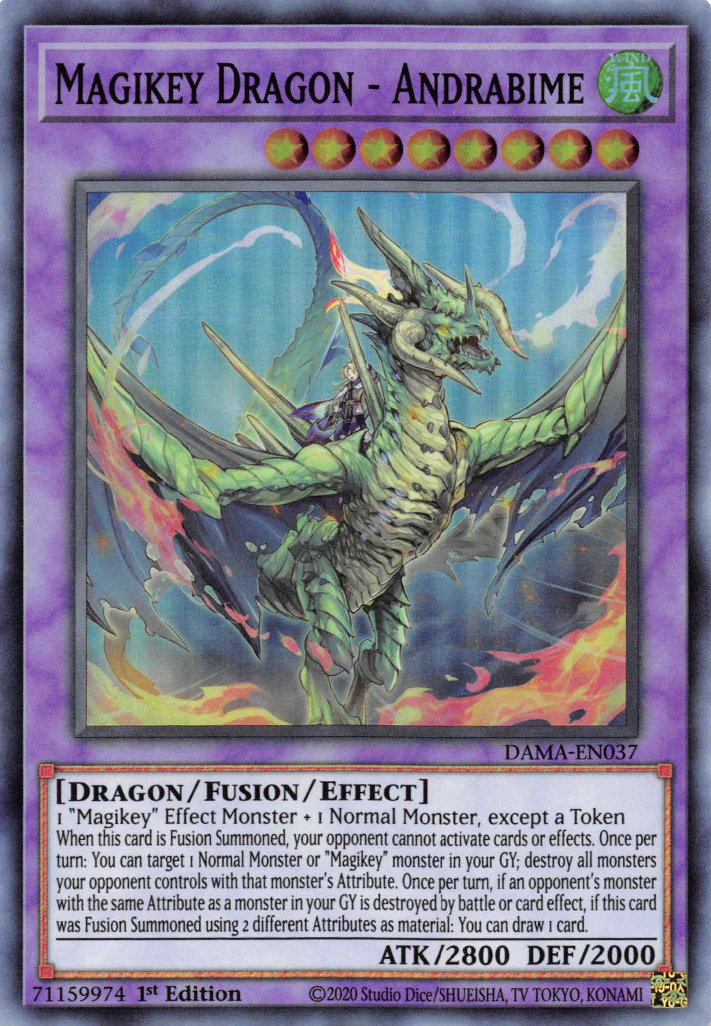 Magikey Dragon - Andrabime [DAMA-EN037] Super Rare | A1Comics