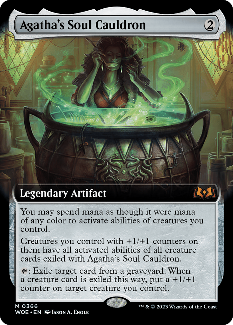 Agatha's Soul Cauldron (Extended Art) [Wilds of Eldraine] | A1Comics