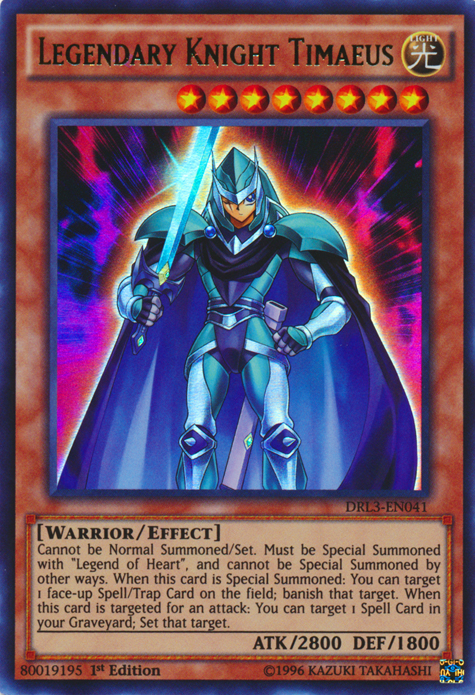 Legendary Knight Timaeus [DRL3-EN041] Ultra Rare | A1Comics