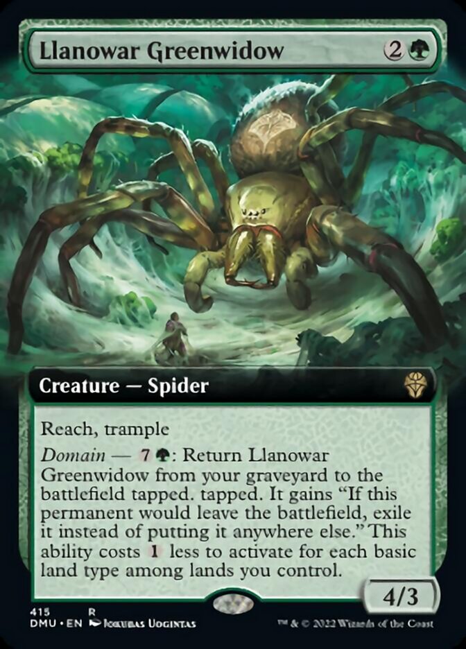 Llanowar Greenwidow (Extended Art) [Dominaria United] | A1Comics