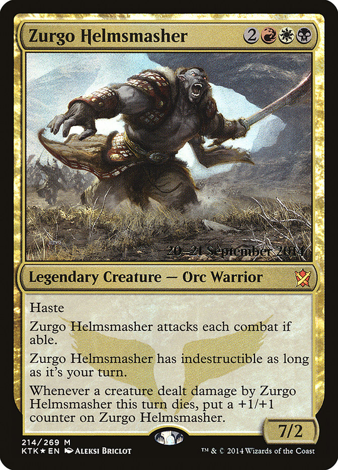 Zurgo Helmsmasher [Khans of Tarkir Prerelease Promos] | A1Comics