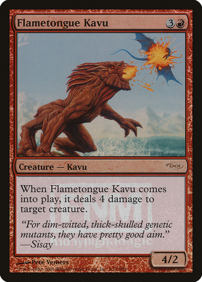 Flametongue Kavu [Friday Night Magic 2005] | A1Comics