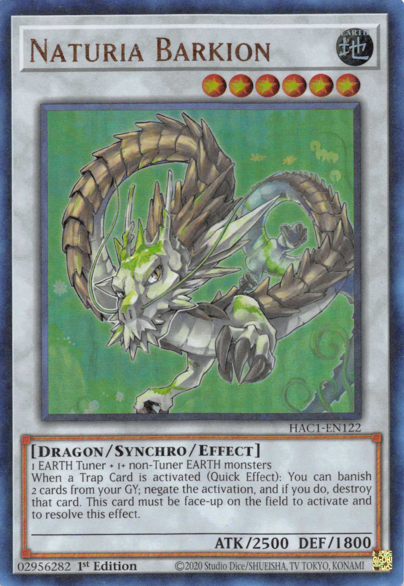 Naturia Barkion (Duel Terminal) [HAC1-EN122] Parallel Rare | A1Comics